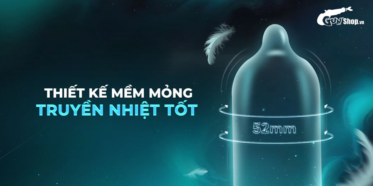 Bao cao su Juncai Classic mỏng mềm tự nhiên hộp 12 cái