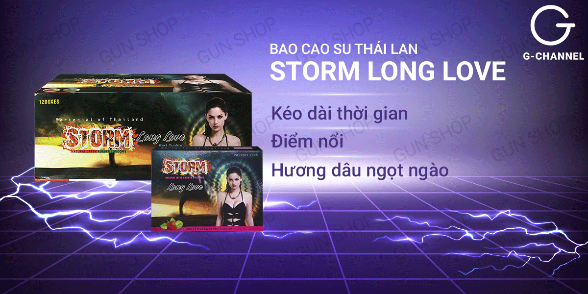 Review Bao cao su Storm Long Love - Kéo dài thời gian - Hộp 120 cái giá sỉ