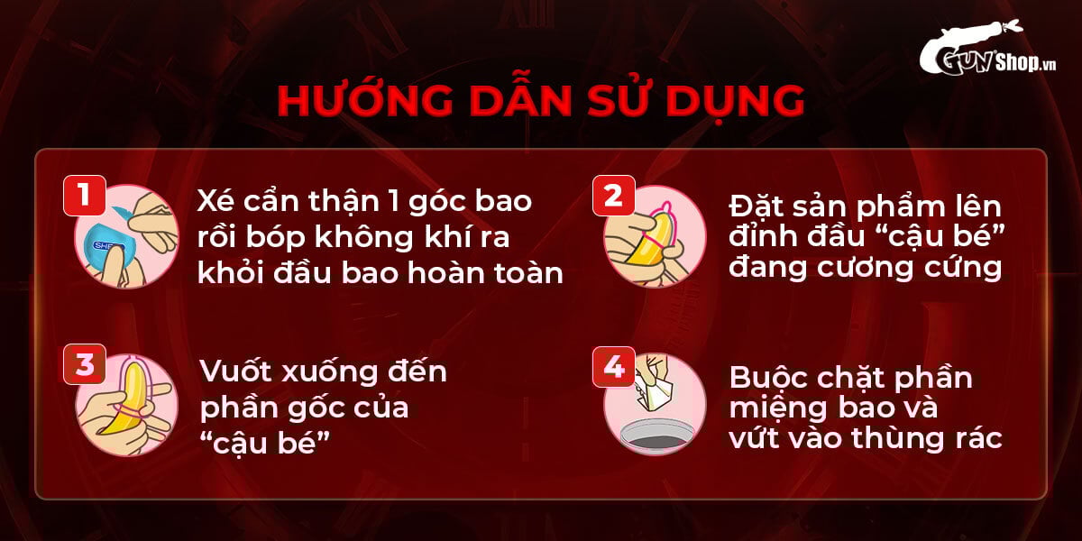  Địa chỉ bán Bao cao su Muaisi Imported Latex Red - Kéo dài thời gian - Hộp 12 cái hàng mới về