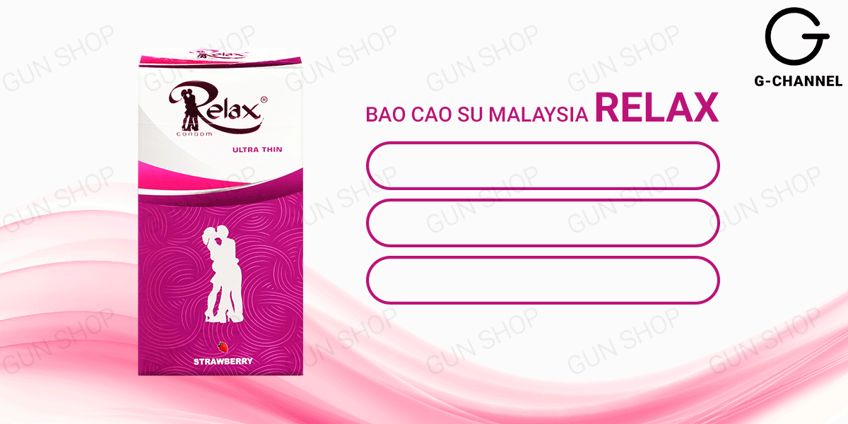 Phân phối Bao cao su Relax - Hương dâu - Hộp 12 cái giá sỉ Phân phối Bao cao su Relax - Hương dâu - Hộp 12 cái giá sỉ