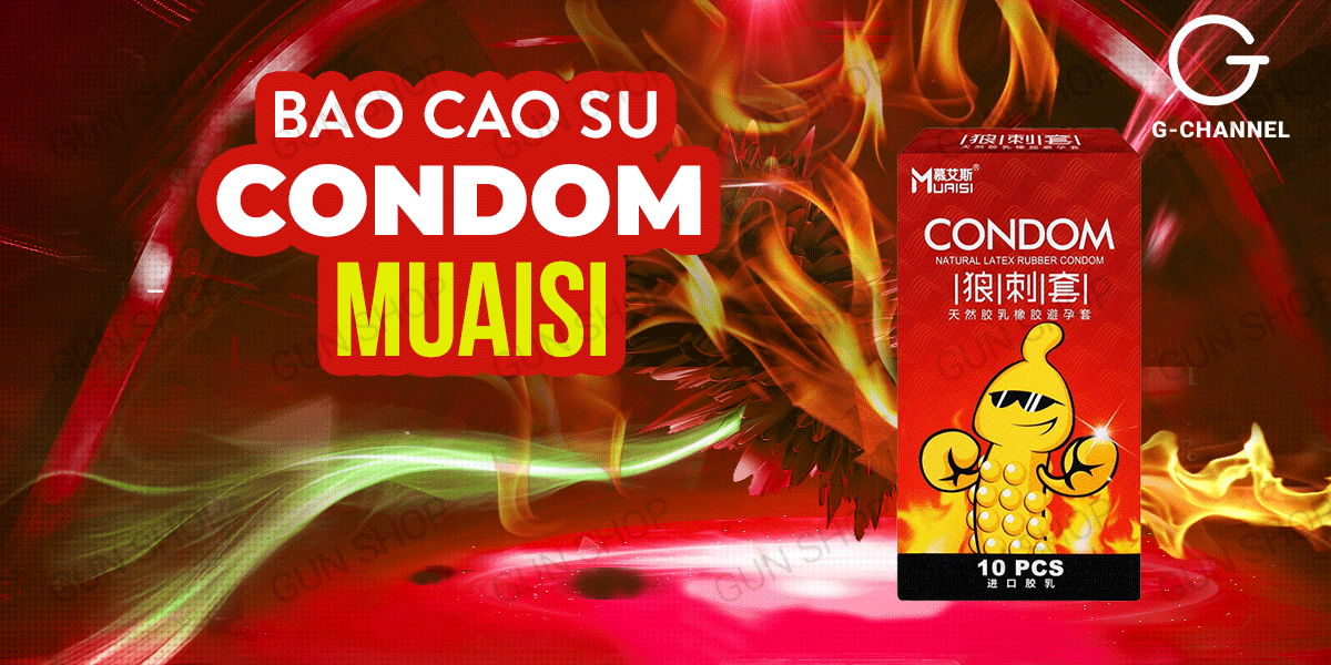  Review Bao cao su Muaisi Hot - Siêu điểm nổi nóng ấm - Hộp 10 cái chính hãng