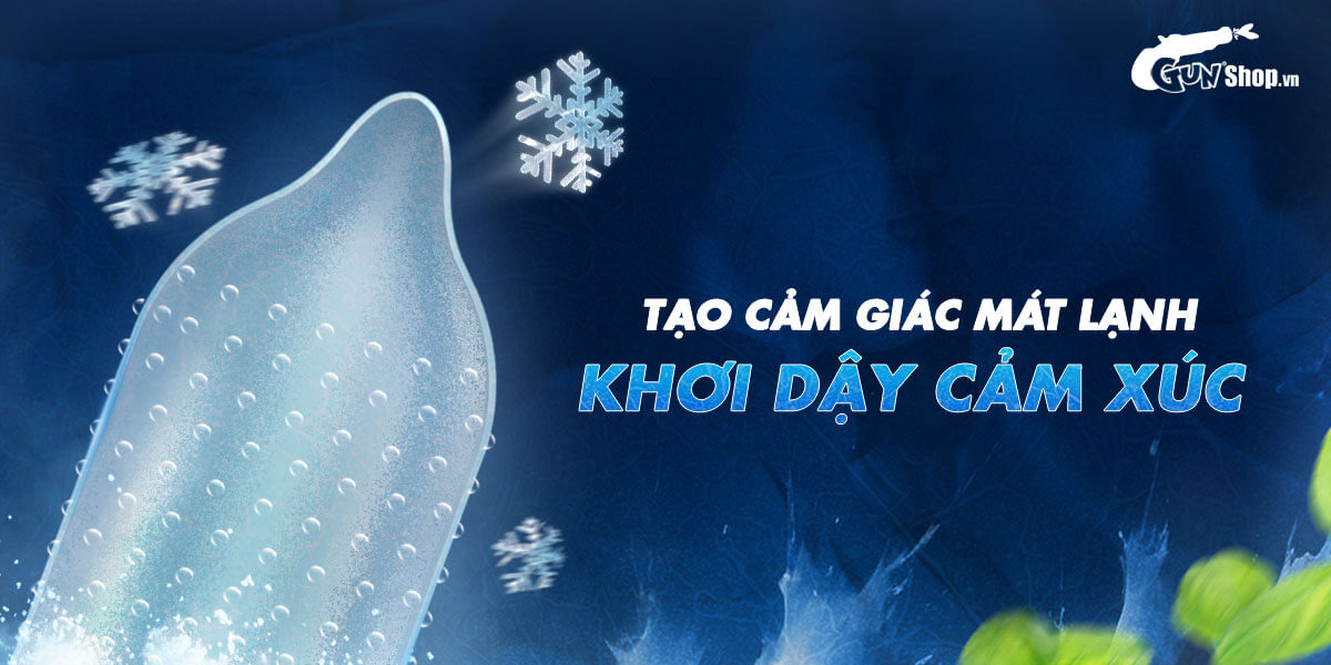 Kho sỉ Bao cao su Muaisi Cool - Siêu điểm nổi mát lạnh - Hộp 10 cái cao cấp Kho sỉ Bao cao su Muaisi Cool - Siêu điểm nổi mát lạnh - Hộp 10 cái cao cấp