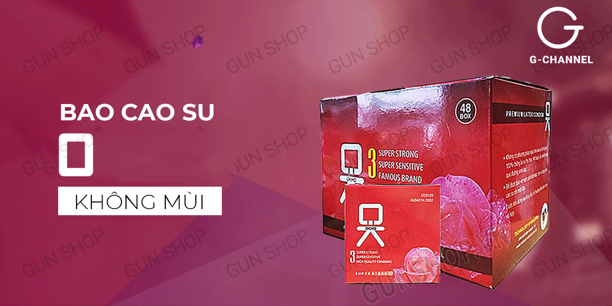  Review Bao cao su OKHQ không mùi - Hộp 144 cái chính hãng