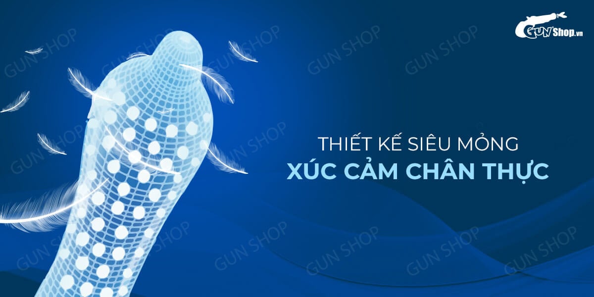 Bao Cao Su Muaisi Xanh Dương Nhiều Gai Kích Thích Hộp 10