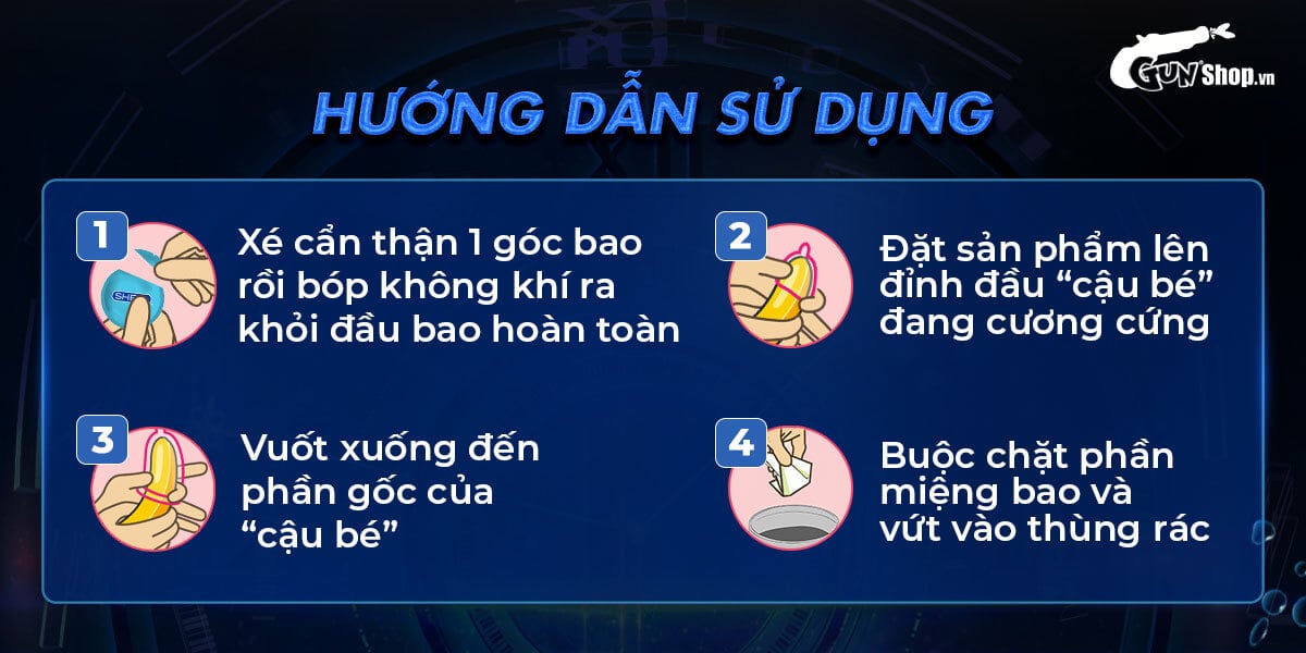 Bao cao su Muaisi Latex Xanh Hộp 12 Cái Kích Thích Có Hạt