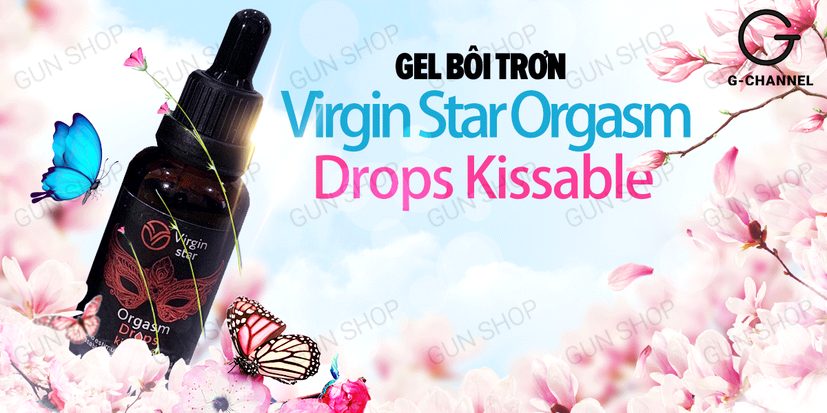  Đại lý Gel bôi trơn tăng khoái cảm nữ Virgin Star Orgasm Drops Kissable - Chai 30ml hàng mới về
