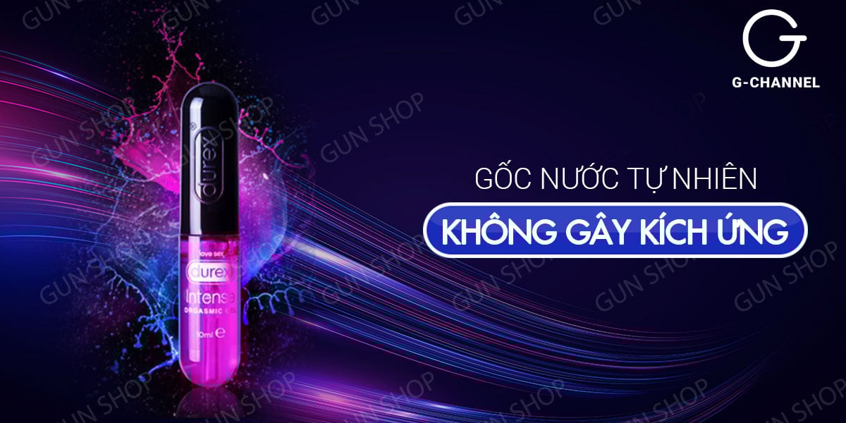  Thông tin Gel bôi trơn se khít âm đạo và tăng khoái cảm nữ Durex Intense Orgasmic - Chai 10ml nhập khẩu