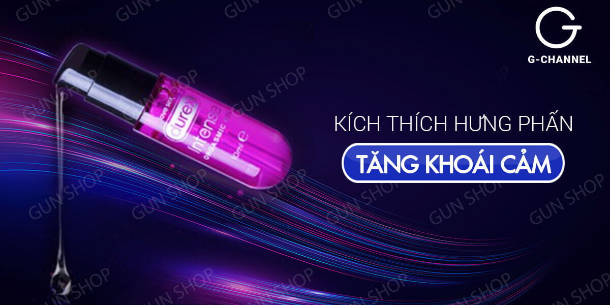  Thông tin Gel bôi trơn se khít âm đạo và tăng khoái cảm nữ Durex Intense Orgasmic - Chai 10ml nhập khẩu