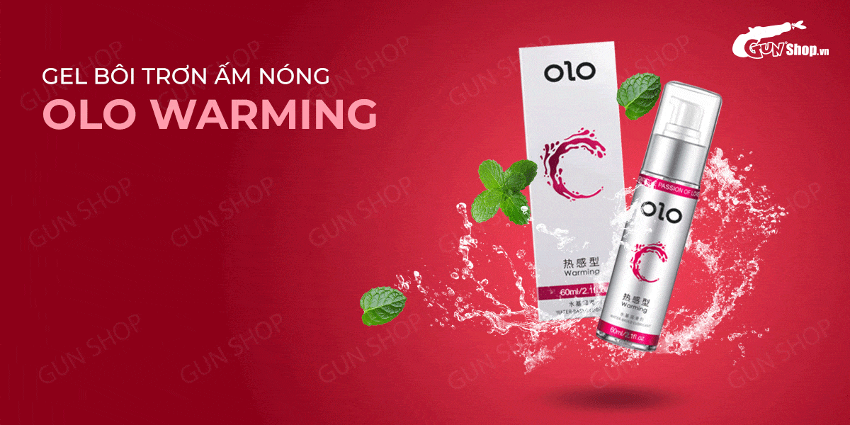  Bỏ sỉ Gel bôi trơn ấm nóng OLO Warming - Chai 60ml cao cấp