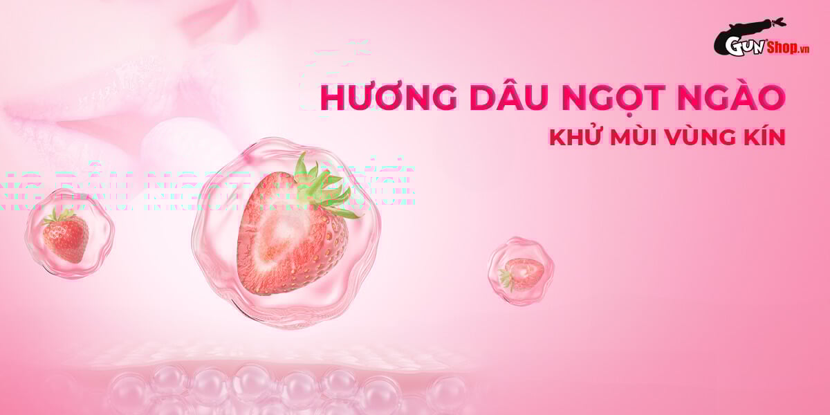  Bán Nước tình yêu BJ ấm nóng hương dâu Xun Z Lan Kiss Hot - Gói 10ml hàng xách tay