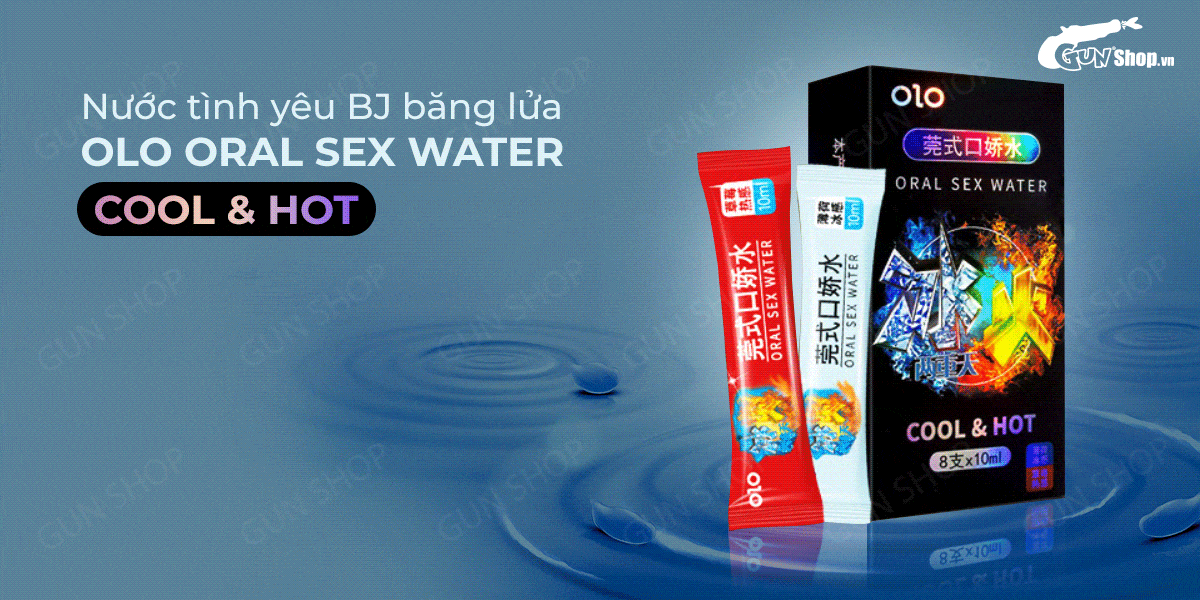  Đánh giá Nước tình yêu BJ băng lửa OLO Oral Sex Water Cool & Hot - Hộp 4 cặp có tốt không?