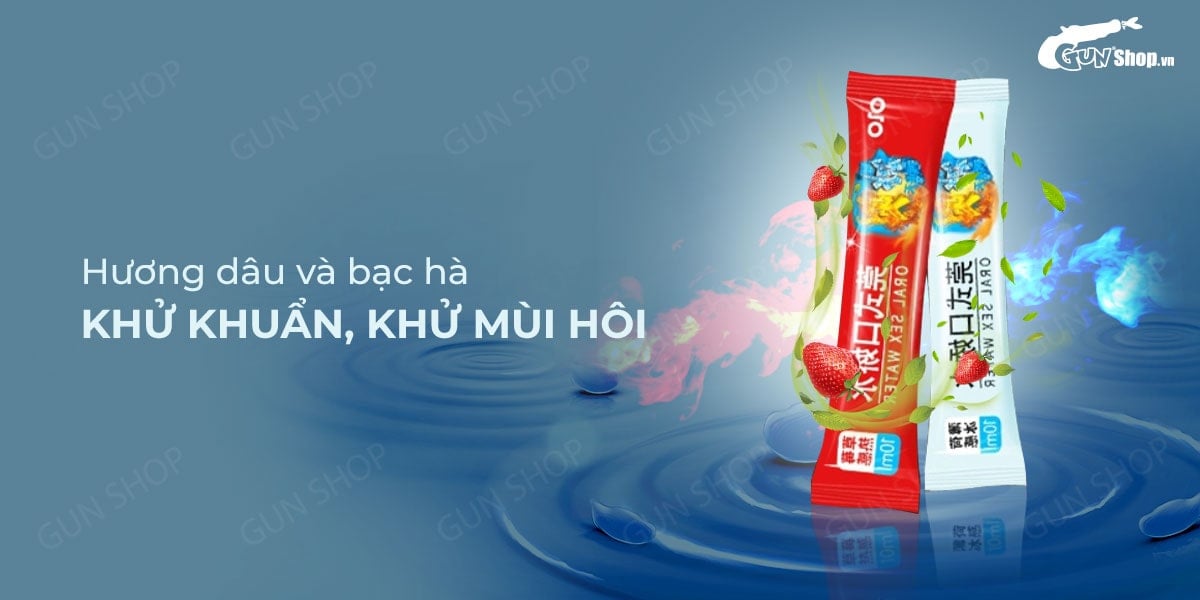  Đánh giá Nước tình yêu BJ băng lửa OLO Oral Sex Water Cool & Hot - Hộp 4 cặp có tốt không?