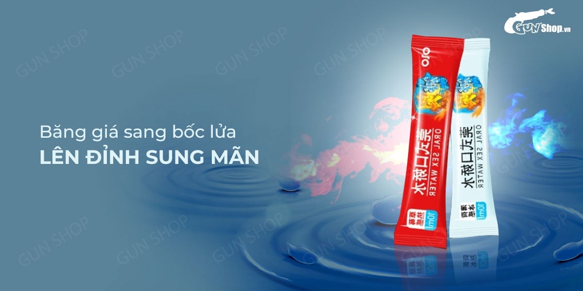  Đánh giá Nước tình yêu BJ băng lửa OLO Oral Sex Water Cool & Hot - Hộp 4 cặp có tốt không?