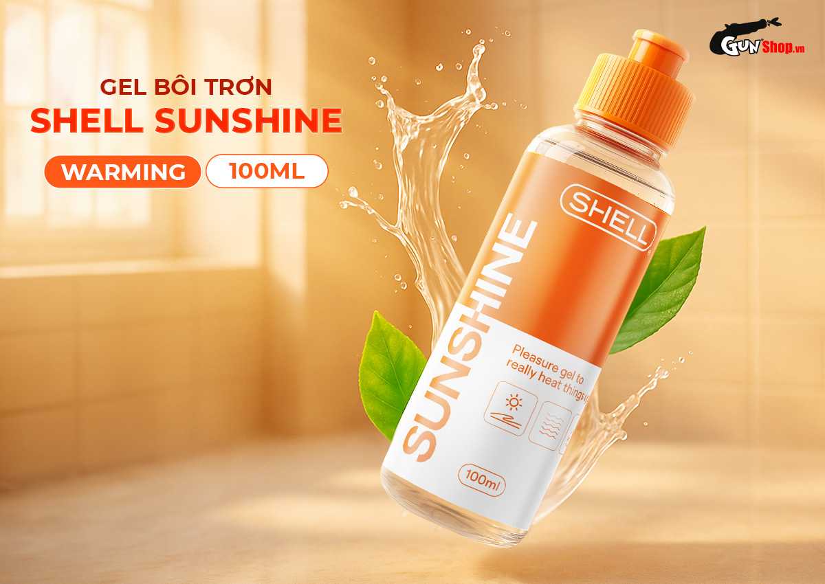  Shop bán Gel bôi trơn ấm nóng Shell Sunshine - Chai 100ml nhập khẩu