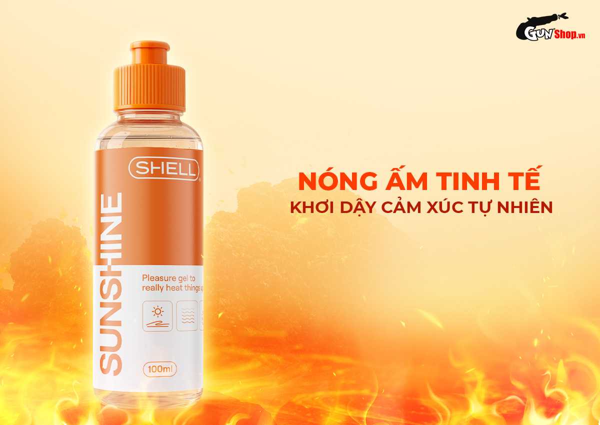  Shop bán Gel bôi trơn ấm nóng Shell Sunshine - Chai 100ml nhập khẩu