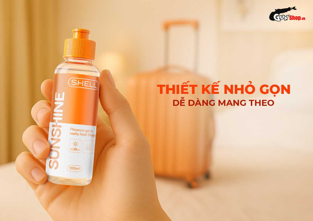  Shop bán Gel bôi trơn ấm nóng Shell Sunshine - Chai 100ml nhập khẩu