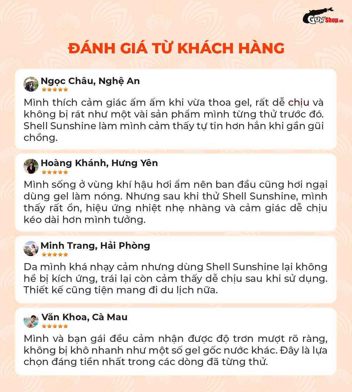  Shop bán Gel bôi trơn ấm nóng Shell Sunshine - Chai 100ml nhập khẩu