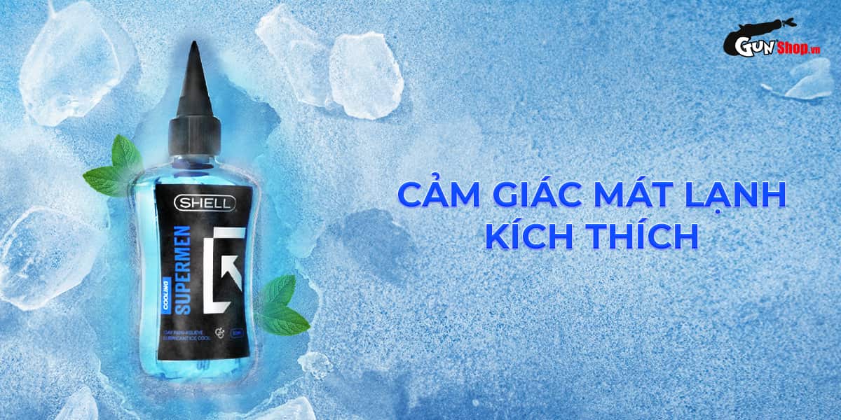 Bảng giá Gel bôi trơn hậu môn mát lạnh Shell Supermen Cooling - Chai 90ml  giá tốt