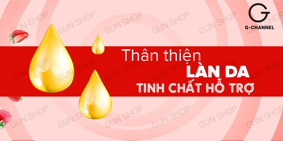  Bán Gel bôi trơn hương dâu Love Kiss - Chai 100ml hàng mới về