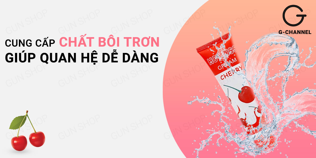  Địa chỉ bán Gel bôi trơn hương cherry Hot Kiss - Chai 100ml cao cấp