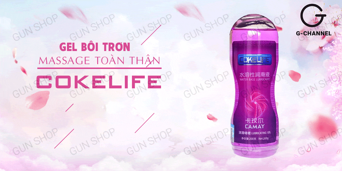  Kho sỉ Gel bôi trơn massage hương camay Cokelife tím - Chai 100ml hàng mới về
