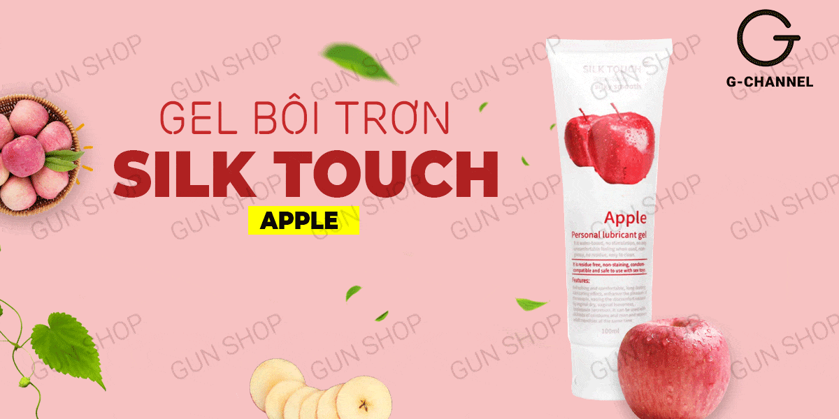  Bảng giá Gel bôi trơn hương táo Silk Touch - Chai 100ml giá rẻ