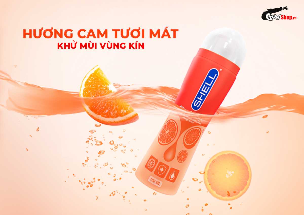 Cung cấp Gel bôi trơn hương cam Shell Play Orange - Chai 100ml cao cấp