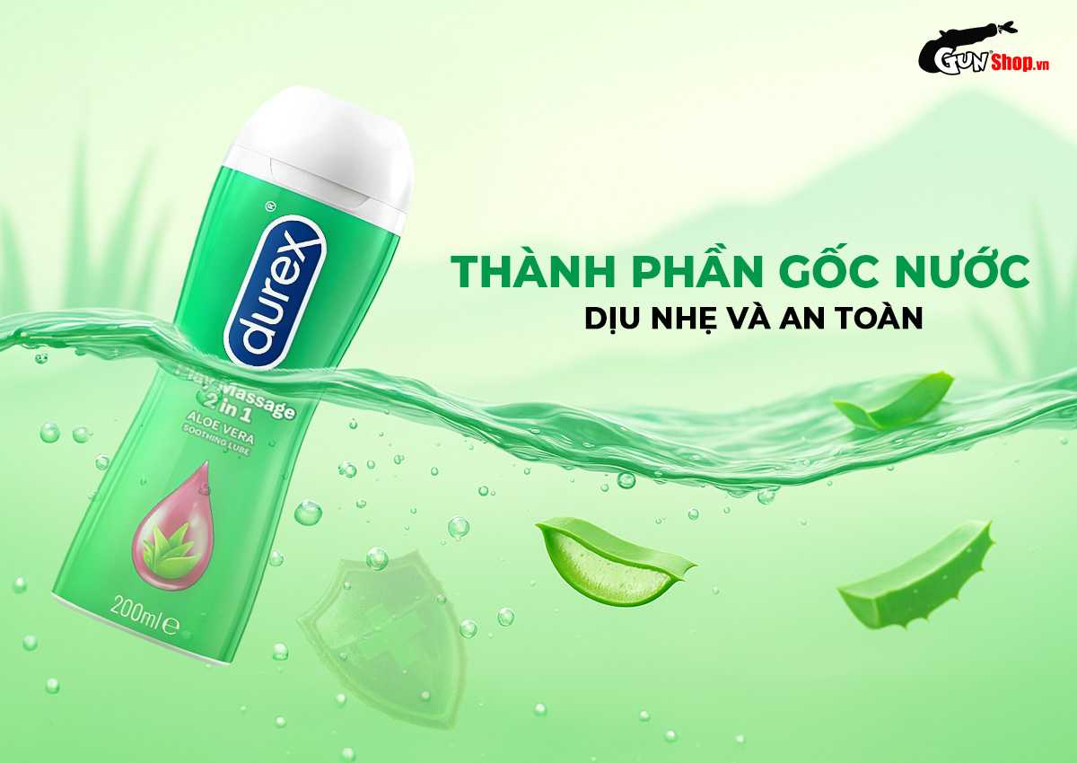  Đại lý Gel bôi trơn massage Durex Play 2 in 1 - Chai 200ml giá sỉ
