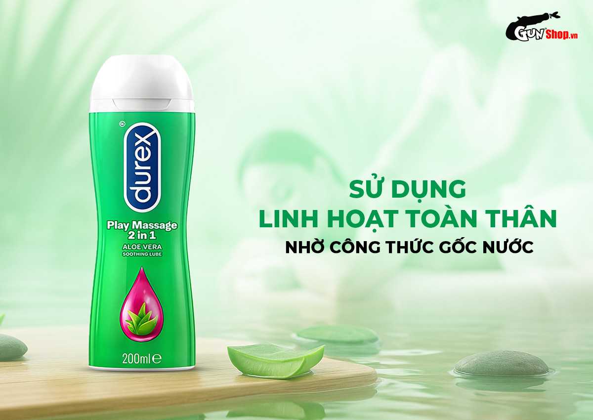  Đại lý Gel bôi trơn massage Durex Play 2 in 1 - Chai 200ml giá sỉ