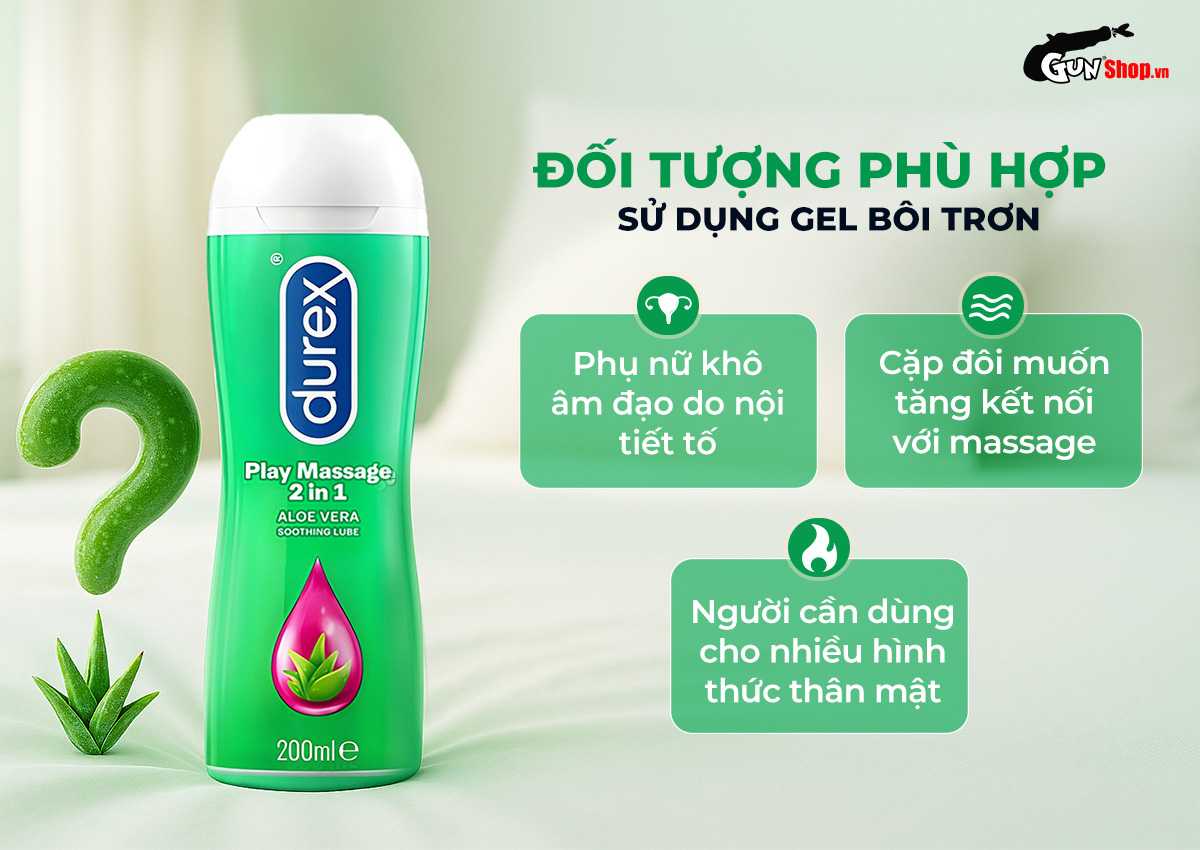  Đại lý Gel bôi trơn massage Durex Play 2 in 1 - Chai 200ml giá sỉ