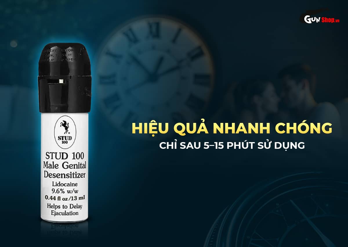 Chai xịt Stud 100 kéo dài thời gian quan hệ chống xuất tinh sớm Chai xịt Stud 100 kéo dài thời gian quan hệ chống xuất tinh sớm