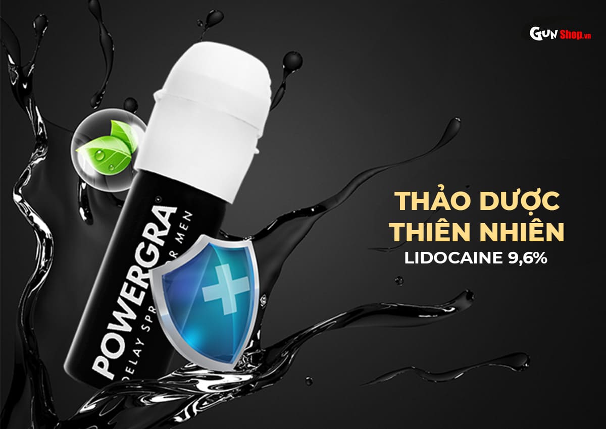 Chai xịt Powergra Delay Spray For Men 13ml kéo dài thời gian quan hệ