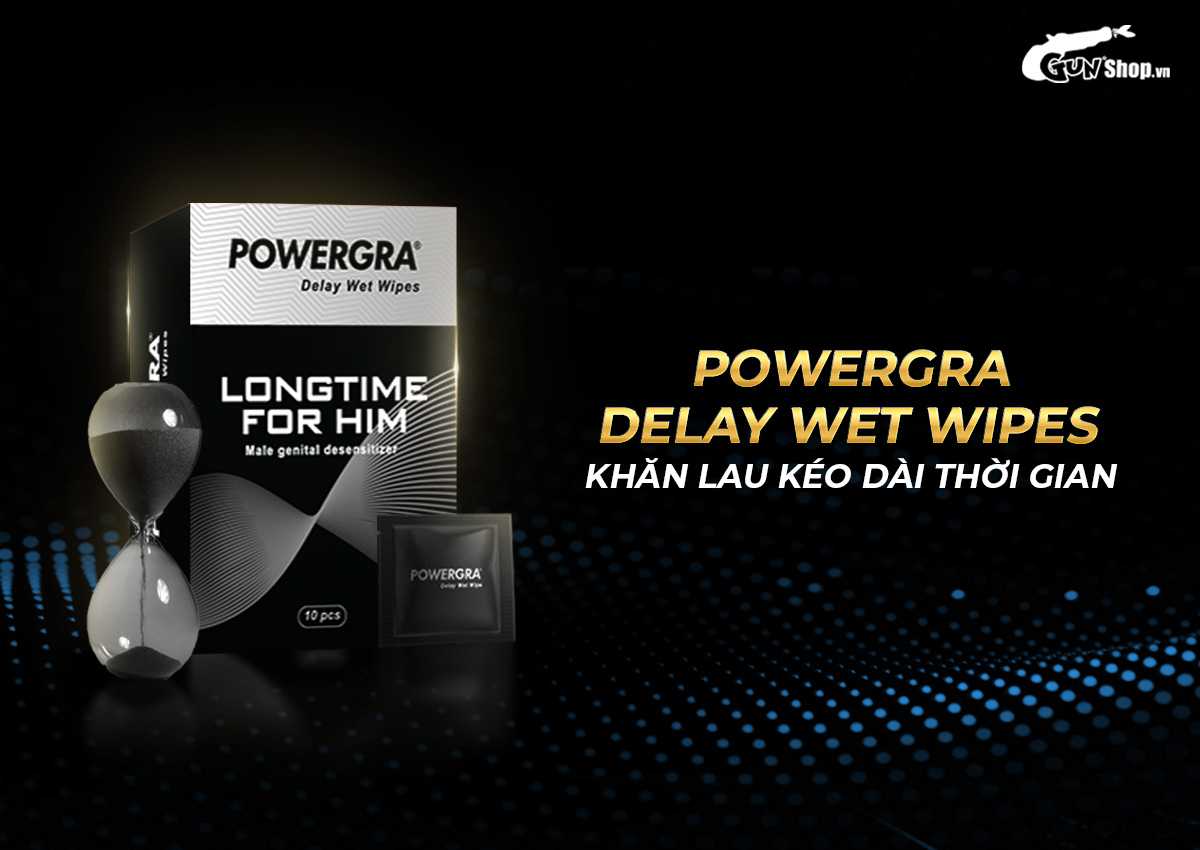  Địa chỉ bán Khăn lau Powergra Delay Wet Wipes kéo dài thời gian - Hộp 10 cái nhập khẩu