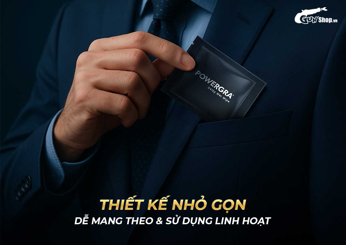  Địa chỉ bán Khăn lau Powergra Delay Wet Wipes kéo dài thời gian - Hộp 10 cái nhập khẩu