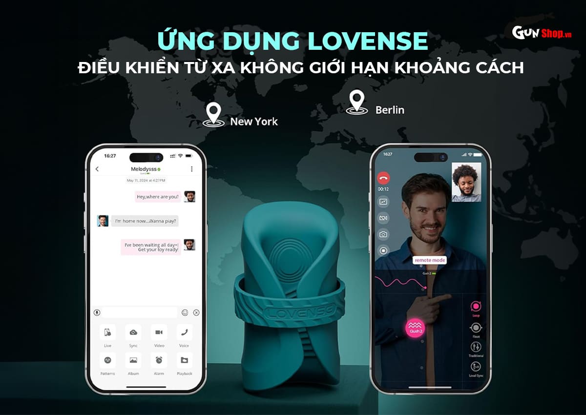 Vòng rung Lovense Gush 2 kích thích đỉnh cao, tăng hưng phấn