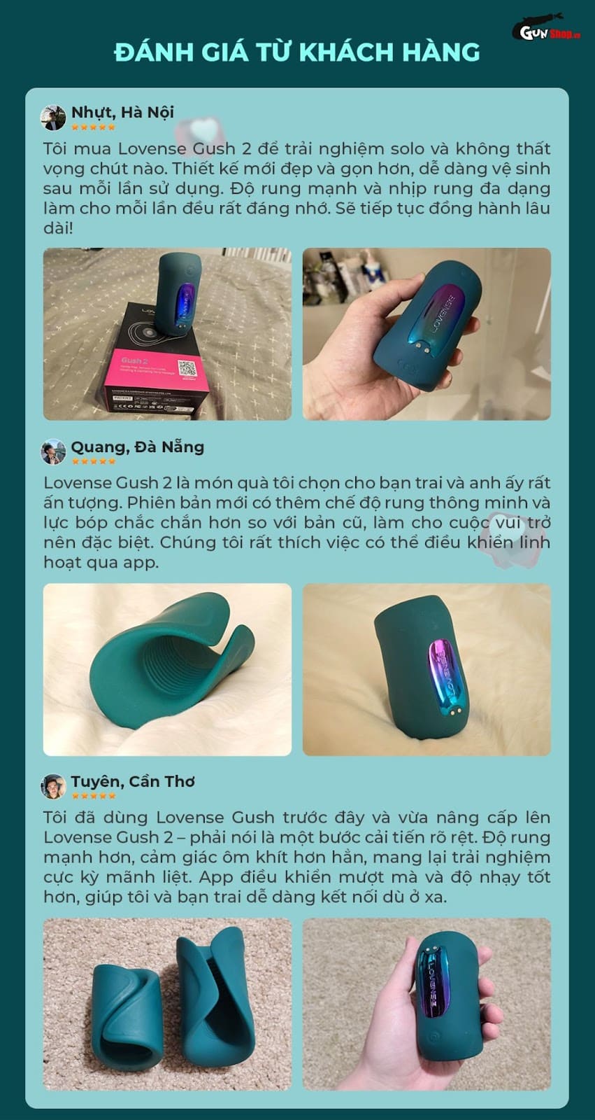 Vòng rung Lovense Gush 2 kích thích đỉnh cao, tăng hưng phấn