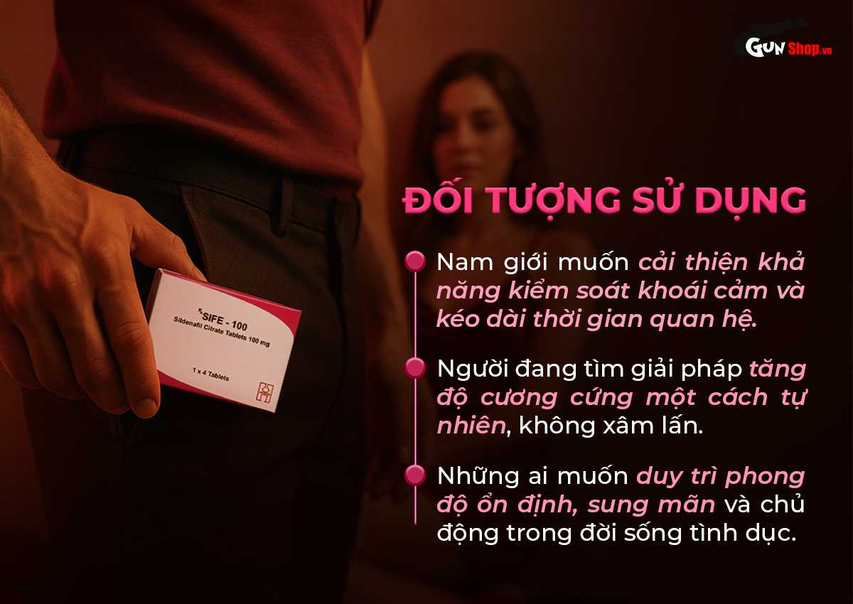 Viên uống tăng cường sinh lý Sife 100 hộp 4 viên tốt nhất Viên uống tăng cường sinh lý Sife 100 hộp 4 viên tốt nhất
