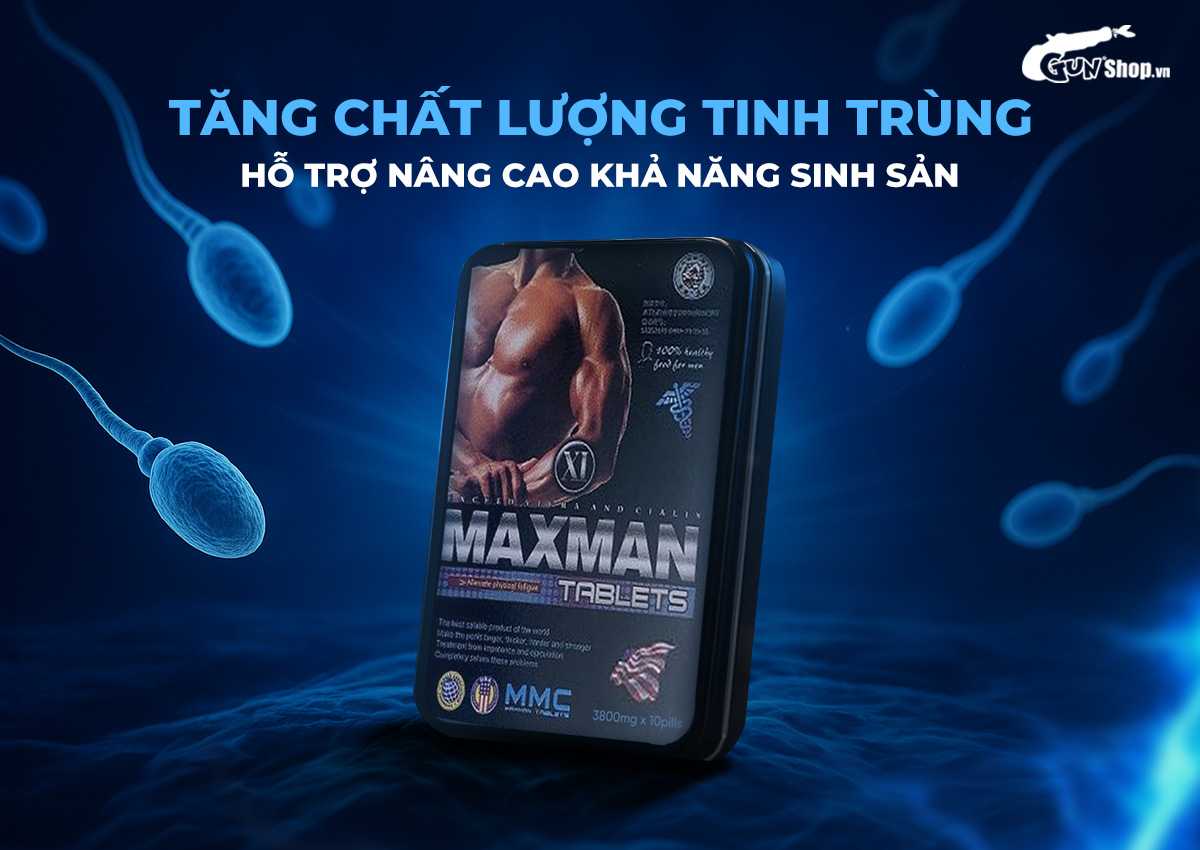 Viên uống hỗ trợ cương dương Maxman tăng phong độ phòng the Viên uống hỗ trợ cương dương Maxman tăng phong độ phòng the