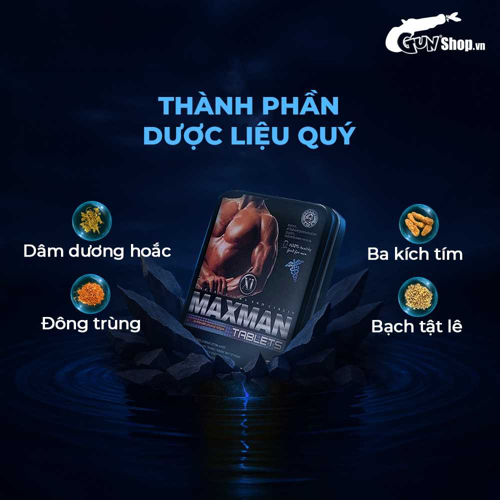 Viên uống hỗ trợ cương dương Maxman tăng phong độ phòng the Viên uống hỗ trợ cương dương Maxman tăng phong độ phòng the