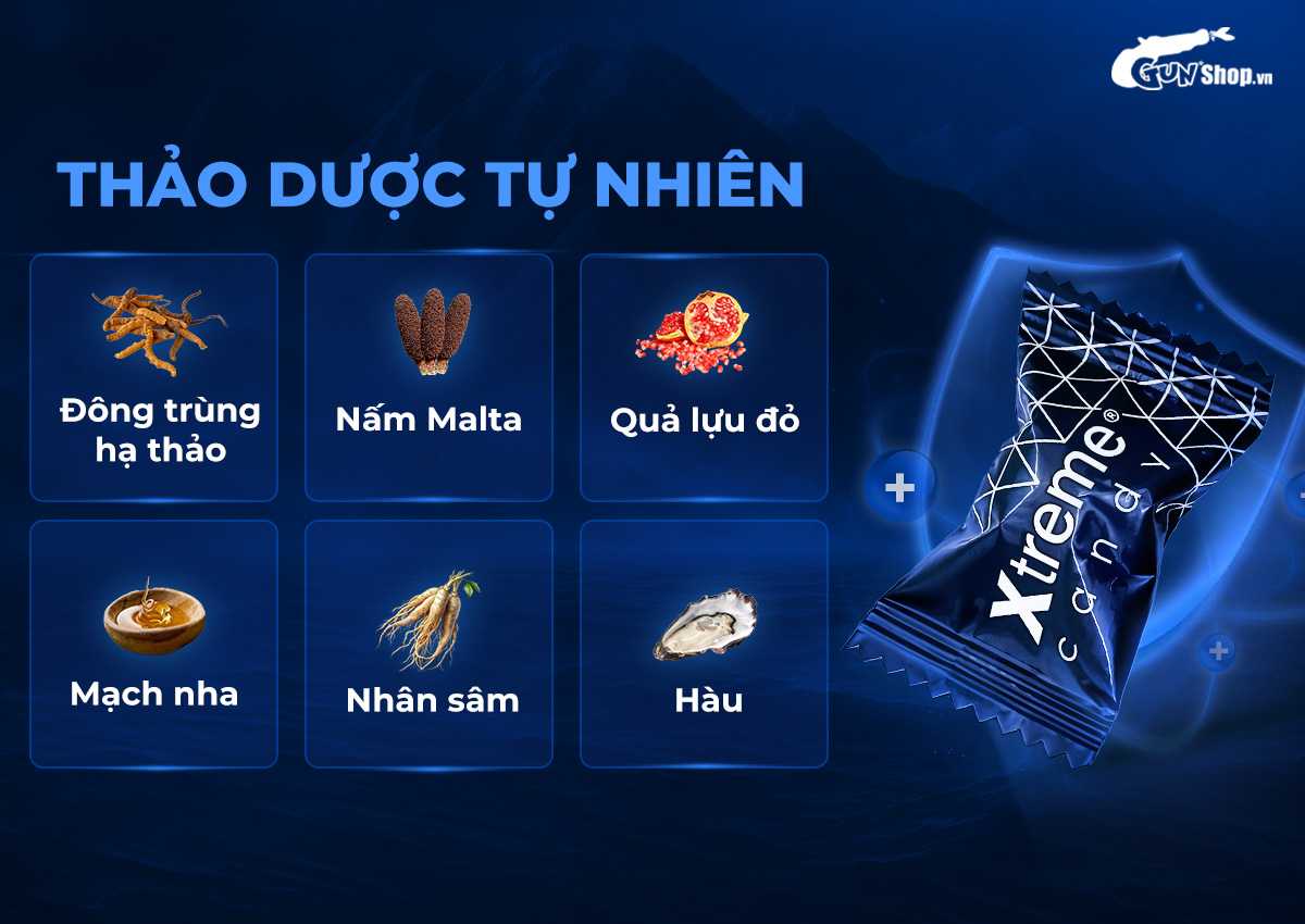 Kẹo nhân sâm Xtreme tăng cường sinh lý nam giới hiệu quả Kẹo nhân sâm Xtreme tăng cường sinh lý nam giới hiệu quả