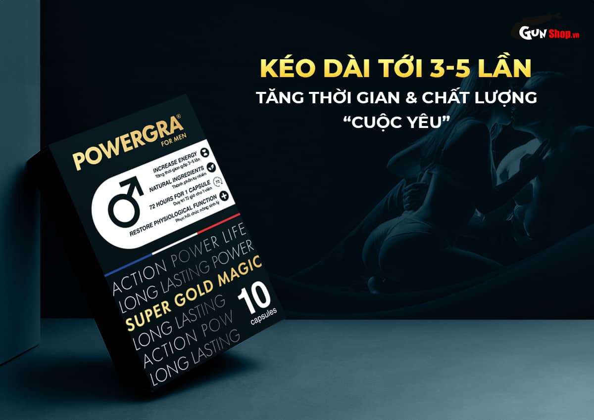 Powergra For Men Tăng Kích Thước Kéo Dài Thời Gian Quan Hệ