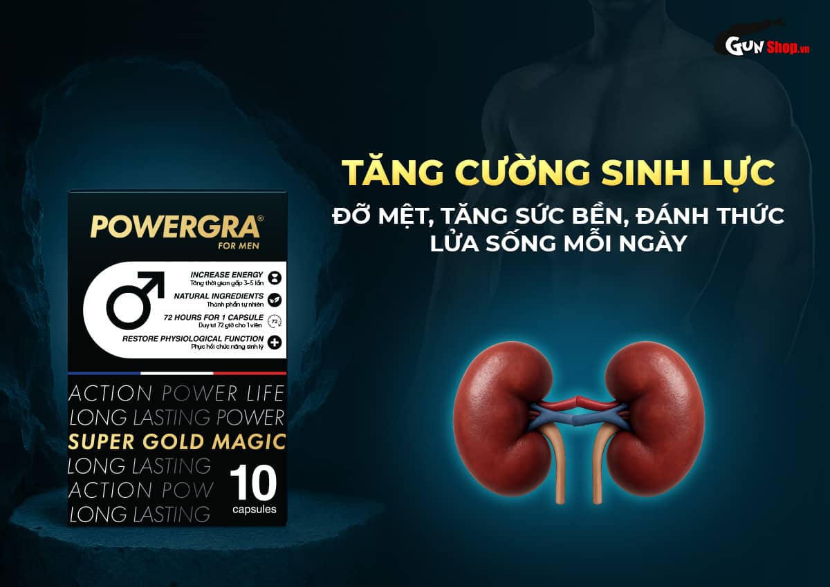 Powergra For Men Tăng Kích Thước Kéo Dài Thời Gian Quan Hệ