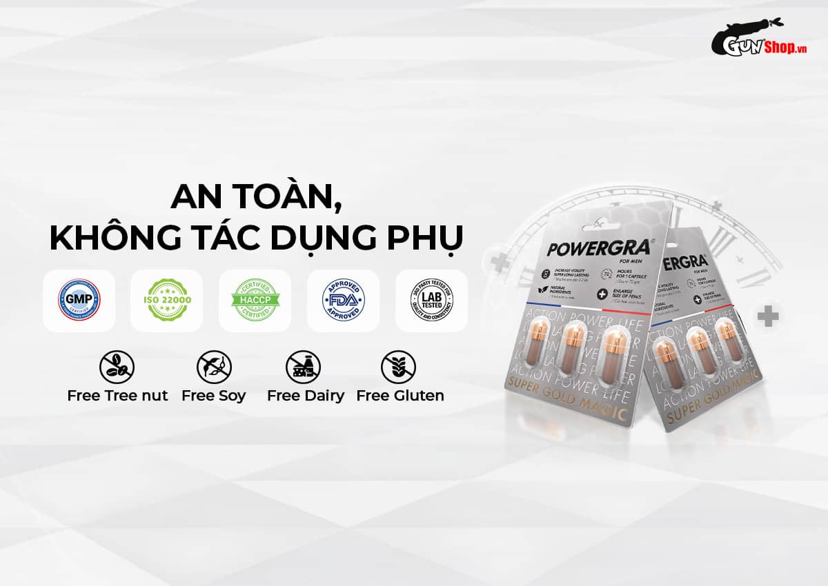 Powergra For Men Bộ 2 Vỉ Tăng Kích Thước Kéo Dài Thời Gian Quan Hệ