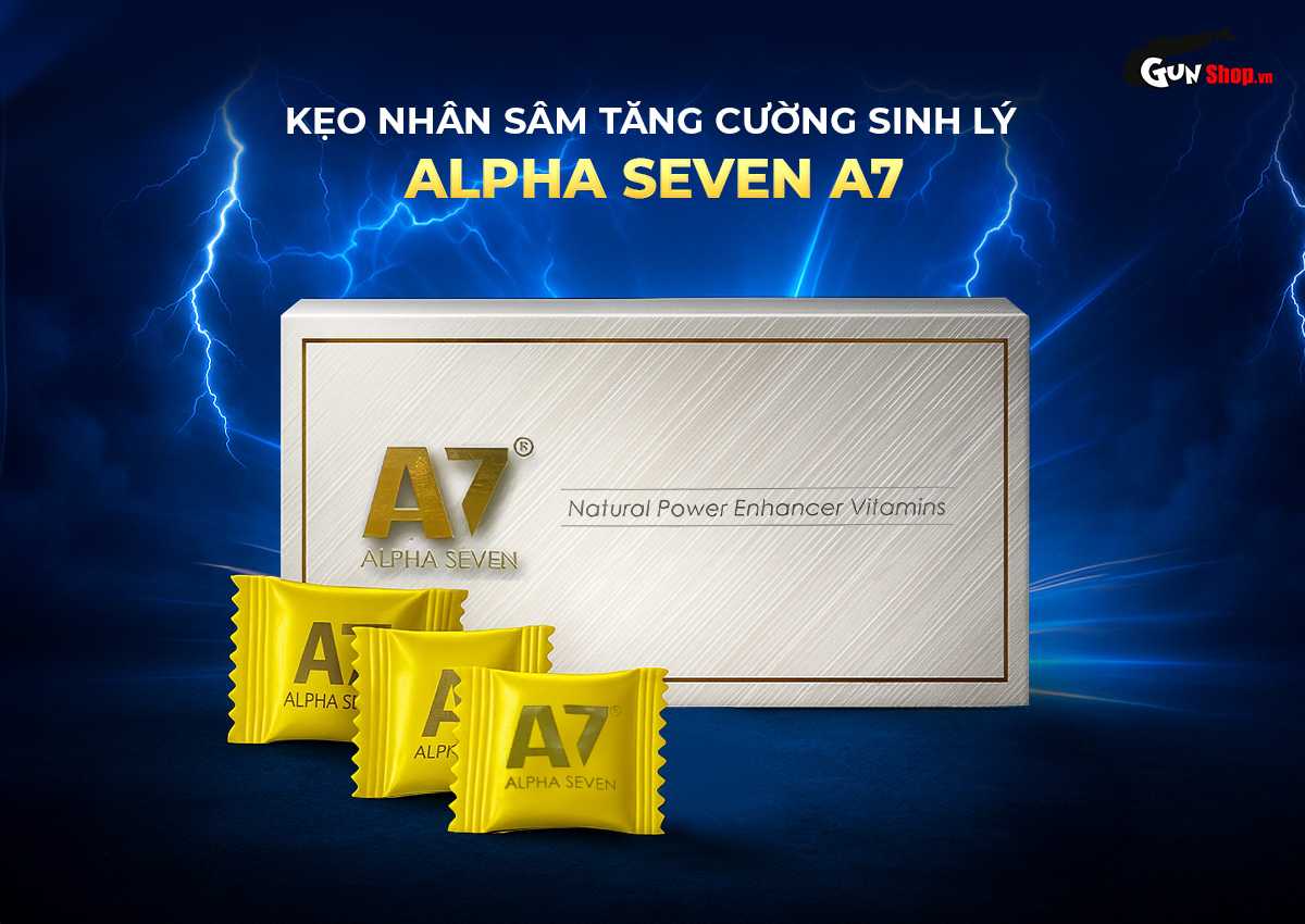 Kẹo nhân sâm Alpha Seven A7 bổ dưỡng tăng cường sức khỏe