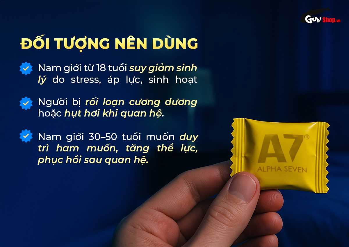 Kẹo nhân sâm Alpha Seven A7 bổ dưỡng tăng cường sức khỏe