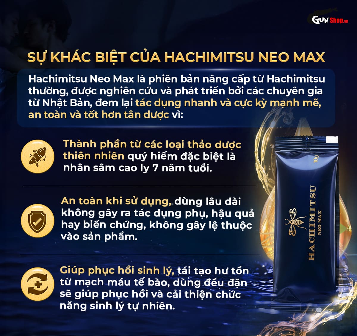 Hachimitsu Neo Max tinh chất tăng cường sinh lý nam hiệu quả