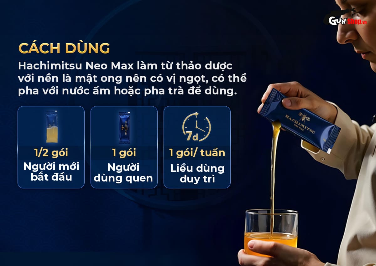 Hachimitsu Neo Max tinh chất tăng cường sinh lý nam hiệu quả