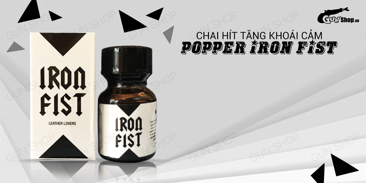 Chai hít Popper Iron Fist mạnh mẽ kích thích cực đỉnh 10ml Chai hít Popper Iron Fist mạnh mẽ kích thích cực đỉnh 10ml