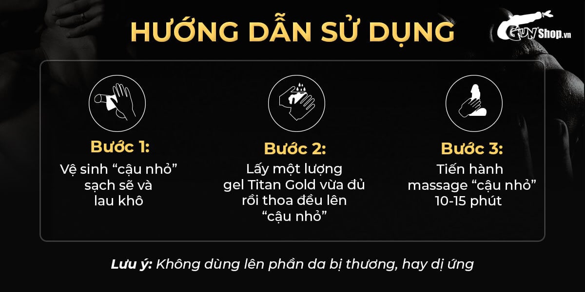  Phân phối Gel bôi tăng kích thước cao cấp Titan Gold - Chai 50ml có tốt không?