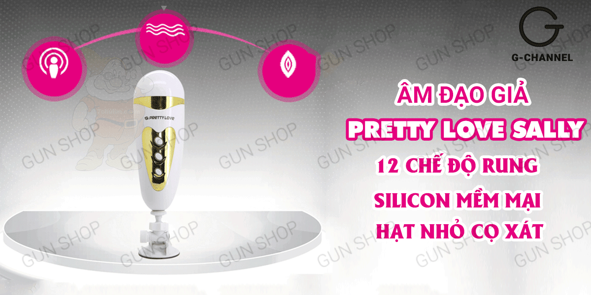 Âm đạo giả Pretty Love Sally đa năng siêu mềm mại kích thích
